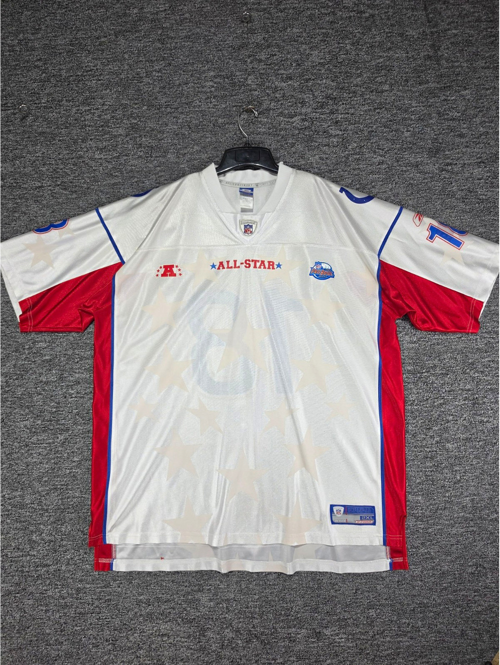 Reebok NFL Pro Bowl Peyton Manning #18 Football Jersey 2XL White Red Blue
